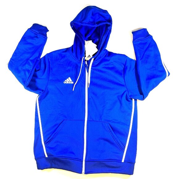 Adidas AEROREADY Full Zip Hoodie Blue Size L